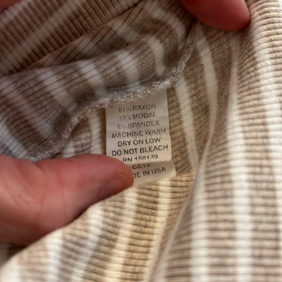 VGUC Oatmeal Stripe Night Set from Childhoods - Picture 9 of 9